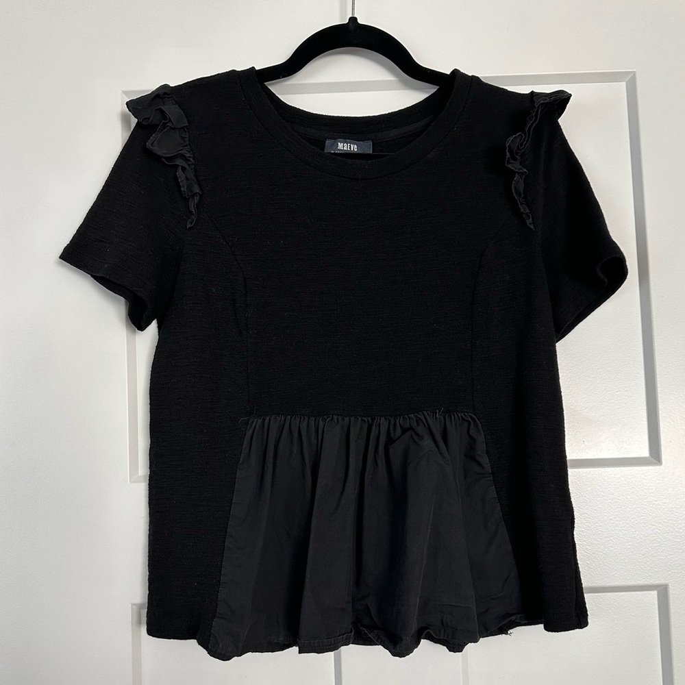 Maeve by Anthropologie Black Top
